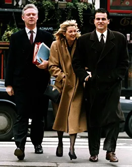 Gillian Taylforth the actress from eastenders arriving at the high court with her fiance Gillian Taylforth the actress from eastenders arriving at the high court with her fiance
