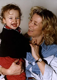 Gillian Taylforth Actress holding her daughter Gillian Taylforth Actress holding her daughter
