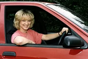 Images Dated 30th September 1992: Gillian Taylforth actress Kathy in BBC television soap opera Eastenders in Citroen diesel