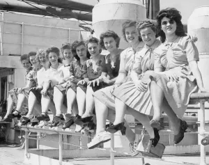 Eleven Glasgow girls took their last look at England when they sailed on the Orion for Eleven Glasgow girls took their last look at England when they sailed on the Orion for