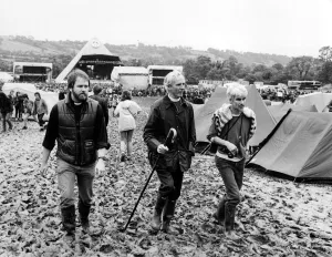 Glastonbury Festival 1985. The Bishop of Bath and Wells, Rt Rev John Bickersteth Glastonbury Festival 1985. The Bishop of Bath and Wells, Rt Rev John Bickersteth