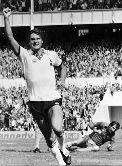 Images Dated 1st September 1979: Glenn Hoddle after scoring past Manchester City keeper Joe Corrigan