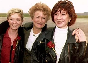 Glenys Kinnock wife of the former Labour Leader Neil Kinnock with stars from the TV soap