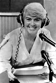 Images Dated 13th July 1981: Gloria Hunniford in radio studio smiling - July 1981 13 / 07 / 1981