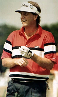 Golfer Mark Calcavecchia at the British Open Golf Tournament July 1989