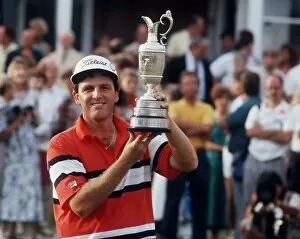 US golfer Mark Calcavecchia wins the 1989 Open Championship at the Royal Troon Golf Club