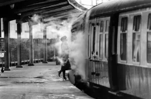 The last goodbye? Farewell time as the train to Settle prepares to leave Carlisle Station The last goodbye? Farewell time as the train to Settle prepares to leave Carlisle Station
