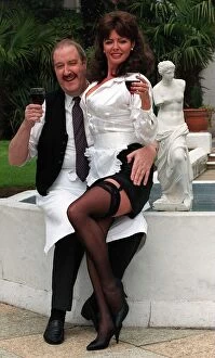 Images Dated 2nd May 1996: Gordan Kaye Actor and Vicki Michelleback together again to help promote the release of