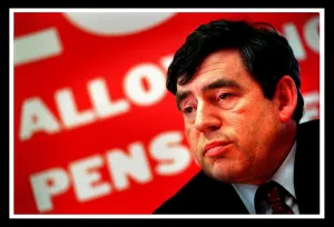 Gordon Brown Chancellor of the Exchequer seen here at the launch of the £ Gordon Brown Chancellor of the Exchequer seen here at the launch of the £