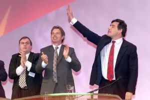 Gordon Brown gets a standing ovation Sept 1999 at the Labour party conference at Gordon Brown gets a standing ovation Sept 1999 at the Labour party conference at
