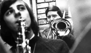 Gordon Solomon playing the trombone in the Newcastle Big Band in February 1973 Gordon Solomon playing the trombone in the Newcastle Big Band in February 1973