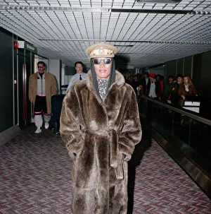 Grace Jones at London Airport. 25th March 1990 Grace Jones at London Airport. 25th March 1990