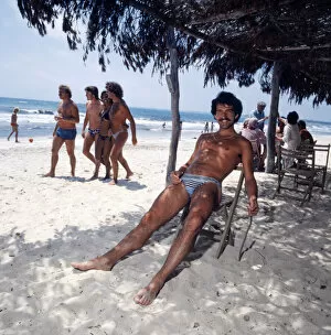 Graeme Souness footballer on holiday in Majorca. Circa June 1978