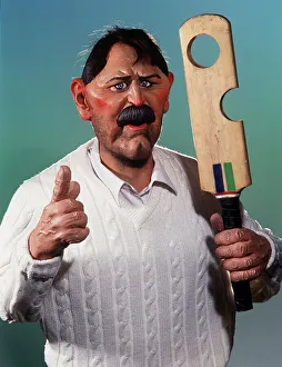 Graham Gooch Spitting Image puppet November 1991 Graham Gooch Spitting Image puppet November 1991