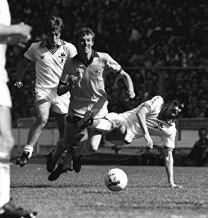 Graham Rix is brought down by Allan Devonshire of West Ham during the FA Cup Final at Graham Rix is brought down by Allan Devonshire of West Ham during the FA Cup Final at