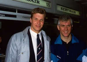 Graham Roberts & Chris Woods at airport March 1988 Graham Roberts & Chris Woods at airport March 1988