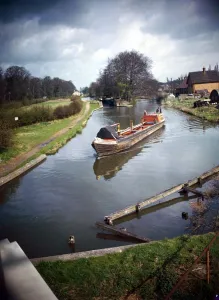 The Grand Union Canal near Hemel Hempstead Hertfordshire. Circa 1948 The Grand Union Canal near Hemel Hempstead Hertfordshire. Circa 1948