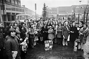 Grangetown Grammar School, carol singers. 1973