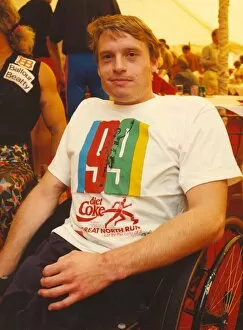 The Great North Run 15 September 1991 - David Holding - winner of the wheelchair race