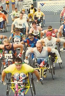 Images Dated 15th September 1991: The Great North Run 15 September 1991 - The wheelchair race