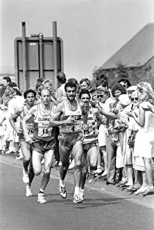 Images Dated 18th June 1989: The Great North Run, 18 June, 1989 - Left to right, El Mostafa Nechchadi, Mike McLeod