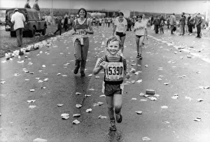 The Great North Run 27 June 1982 - young runner Crispin Howe The Great North Run 27 June 1982 - young runner Crispin Howe