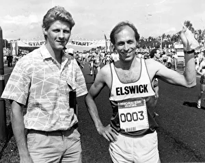 The Great North Run 30 June 1985 - Steve Cram and Mike McLeod before the race The Great North Run 30 June 1985 - Steve Cram and Mike McLeod before the race