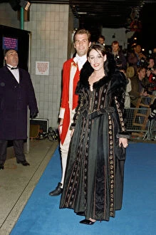 Images Dated 6th April 1997: Greg Rusedski and Lucy Connor arriving at Elton John'