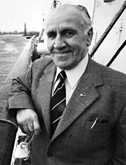 Images Dated 1st April 1977: Griff Bevan, a former Welsh rugby international player. Pictured on the passenger liner