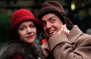 Griff Rhys Jones January 1990 With Actress Belinda Lang Who Star In The Show " Griff Rhys Jones January 1990 With Actress Belinda Lang Who Star In The Show "