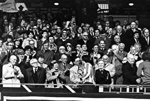 Images Dated 26th April 1980: Guisborough Town F.C. at Wembley. Guests watching the match include Wilf Mannion