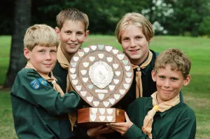 Guisbrough Scouts win the Wharton Shield (l-r) Alastair Scoffin, Andrew Mayhew Guisbrough Scouts win the Wharton Shield (l-r) Alastair Scoffin, Andrew Mayhew