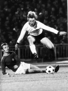 Gunter Netzer of Borussia Moenchengladbah, pictured on international duty for West Gunter Netzer of Borussia Moenchengladbah, pictured on international duty for West