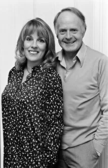 Images Dated 11th November 1981: Happily married couple, Esther Rantzen and husband Desmond Wilcox pictured at their home