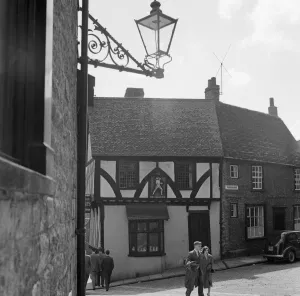 The Harlequin, a late medieval timber framed house in Michaelgate, Lincoln, Lincolnshire The Harlequin, a late medieval timber framed house in Michaelgate, Lincoln, Lincolnshire
