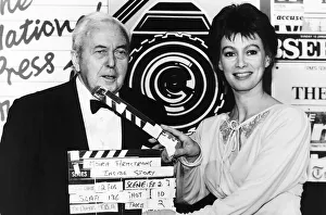 00155 Gallery: Harold Wilson former Labour Prime Minister with actress Francesca Annis Circa