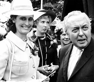 Images Dated 8th February 1979: Harold Wilson with Lady Falkender (C) Ex-Secretary of Harold Wilson 1979