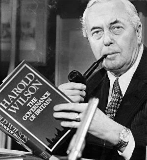 Harold Wilson at launch of his book The Governance of Britain - October 1976