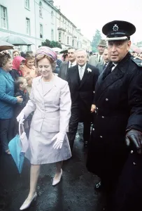 00155 Gallery: Harold Wilson Prime Minister and his wife at his son Robins wedding