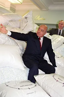 Harrods owner Mohamed Al-Fayed pictured at the Harrods sale. 7th July 1993 Harrods owner Mohamed Al-Fayed pictured at the Harrods sale. 7th July 1993