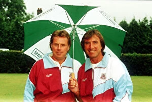 Images Dated 9th July 1992: Harry Redknapp and Billy Bonds management team at West Ham Utd Football Club