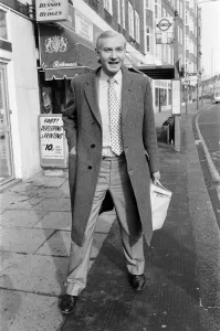Scandal Gallery: Harvey Proctor, MP for Billericay, Essex, pictured standing outside a newsagent