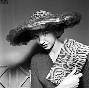 Images Dated 13th December 2007: Hat Fashions by Madame Claude St. Cyr. July 1957 J5047-002