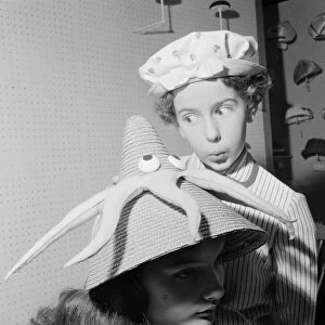 Images Dated 23rd October 2004: Hats by Milliner Victor Hyett seen here modelled in London prior to the 1959