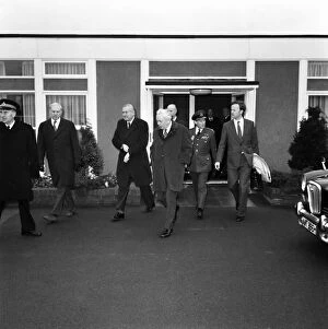 Heathrow Airport. The Prime Minister, Mr. Harold Wilson and Foreign