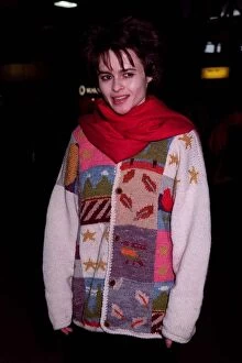 Images Dated 14th April 1998: Helena Bonham Carter Actress April 98 Leaving Heathrow on concorde for New York