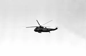 Images Dated 20th June 1979: A helicopter flies somewhere over Newcastle 20 June 1979