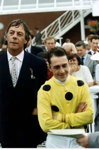 Images Dated 3rd May 1996: Henry Cecil Race Horse Trainer after winning the Tripleprint Geoffrey Freer Stakes Dbase