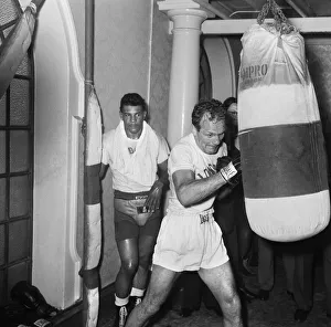 Henry Cooper seen here in training at The Bellingham for his fight against Cassius Clay Henry Cooper seen here in training at The Bellingham for his fight against Cassius Clay