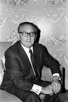 Images Dated 27th April 1982: Henry Kissinger at a press conference, answering questions about his latest book
